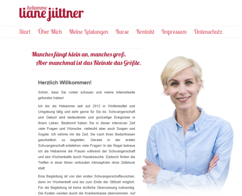 Liane Jüttner - Dreamweaver Webdesign Düsseldorf
